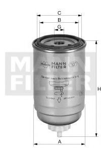 Фильтр топливный MANN WDK7245