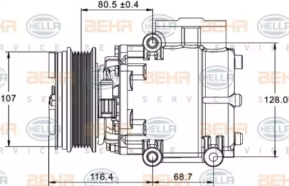 Компрессор BEHR 8FK 351 334-101