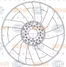 Рабочее колесо вентилятора BEHR 8MV 376 906-591