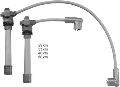 Дроти запалювання високовольтні комплект BERU ZEF1201