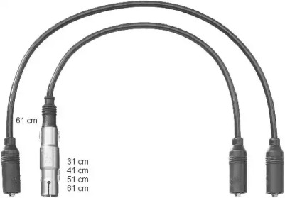 Провода зажигания высоковольтные комплект BERU ZEF1222