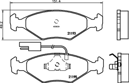 Комплект тормозных колодок PAGID T1029
