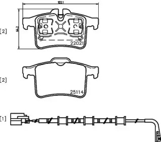 Комплект тормозных колодок PAGID T2375