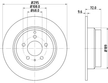 Тормозной диск PAGID 54009