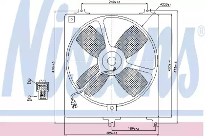 Вентилятор радиатора NISSENS 85069