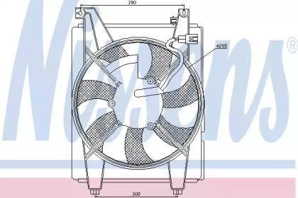 Вентилятор радиатора NISSENS 85088