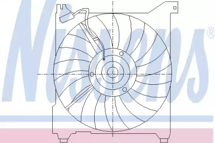 Вентилятор радиатора NISSENS 85411