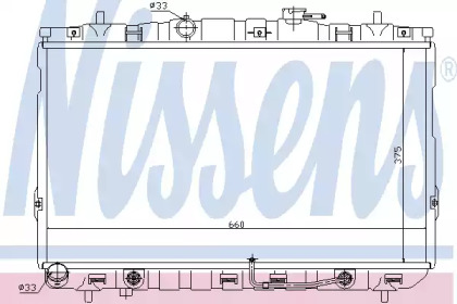 

Радиатор охлаждения NISSENS 67493
