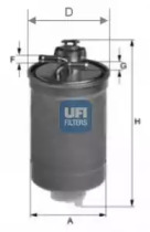 Фильтр топливный UFI 24.003.00