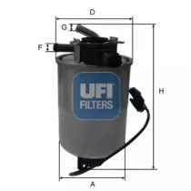 Фильтр топливный UFI 24.018.01