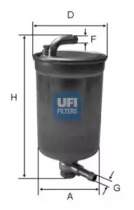 Фильтр топливный UFI 24.072.00
