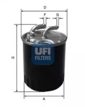 Фільтр палива UFI 24.077.00