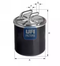 Фильтр топливный UFI 24.126.00