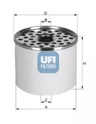Фільтр палива UFI 24.360.00