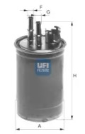 Фильтр топливный UFI 24.409.00