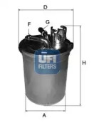 Фильтр топливный UFI 24.451.00