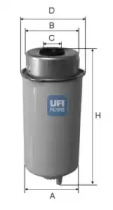 Фільтр палива UFI 24.455.00