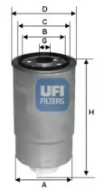 Фильтр топливный UFI 24.529.00