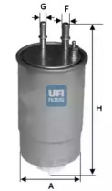 Фільтр палива UFI 24.ONE.01