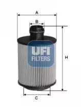 Фільтр оливи UFI 25.088.00