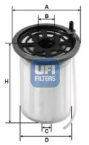 Фильтр топливный UFI 26.079.00