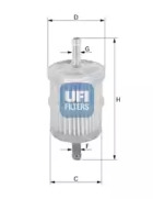 Фильтр топливный UFI 31.001.00