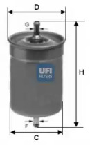 Фильтр топливный UFI 31.500.00