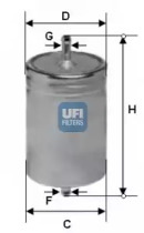 Фильтр топливный UFI 31.583.00