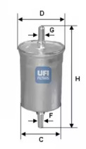Фильтр топливный UFI 31.718.00