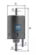 Фильтр топливный UFI 31.830.00