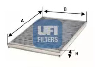 Фильтр воздуха салона UFI 54.102.00