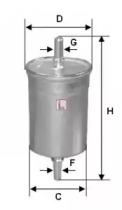 Фильтр топливный SOFIMA S 1718 B