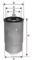 Фильтр топливный SOFIMA S 1H2O NR