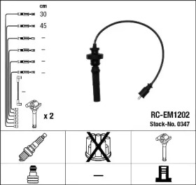 Провода зажигания высоковольтные комплект NGK 0347