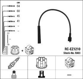 Провода зажигания высоковольтные комплект NGK 5903