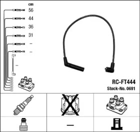 Провода зажигания высоковольтные комплект NGK 0691