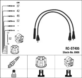 Провода зажигания высоковольтные комплект NGK 0906
