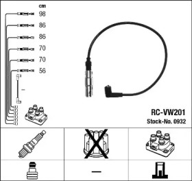 Провода зажигания высоковольтные комплект NGK 0932
