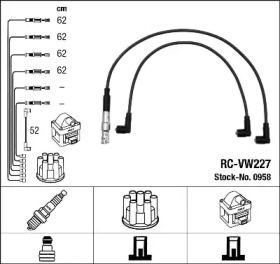 Комплект электропроводки NGK 0958
