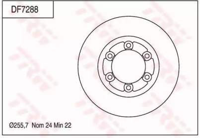 Тормозной диск TRW DF7288