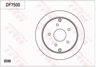 Тормозной диск TRW DF7500