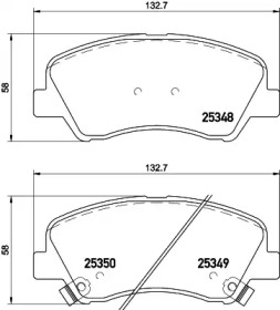 Колодки тормозные HELLA 8DB 355 020-231