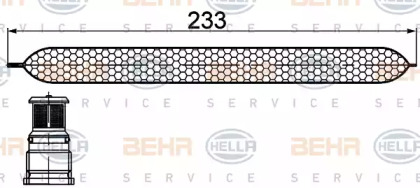 Осушувач кондиціонера HELLA 8FT 351 200-251