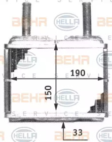 Радіатор опалення салону HELLA 8FH 351 311-771