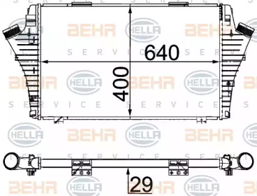 

Интеркулер наддува воздуха HELLA 8ML376700724