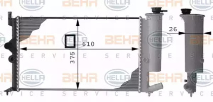 Радиатор охлаждения HELLA 8MK 376 712-541