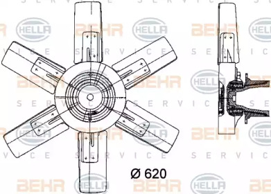 Вентилятор охлаждения двигателя HELLA 8MV 376 730-281