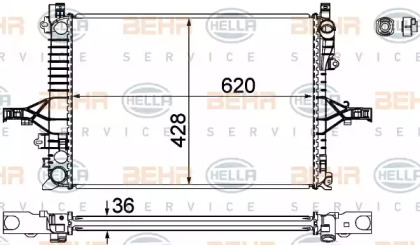 Радиатор охлаждения HELLA 8MK 376 774-221
