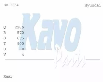 Тормозный барабан KAVO PARTS BD-3354
