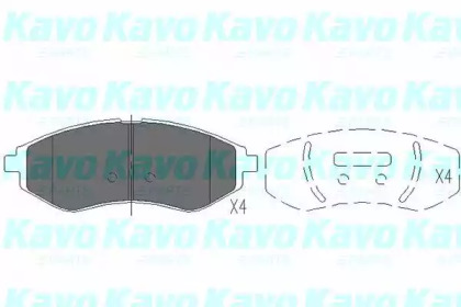 Колодки тормозные KAVO PARTS KBP-1003